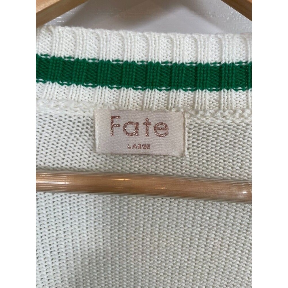 FATE Pickleball Embroidered Cardigan Sweater Small NWoT - Picture 6 of 11